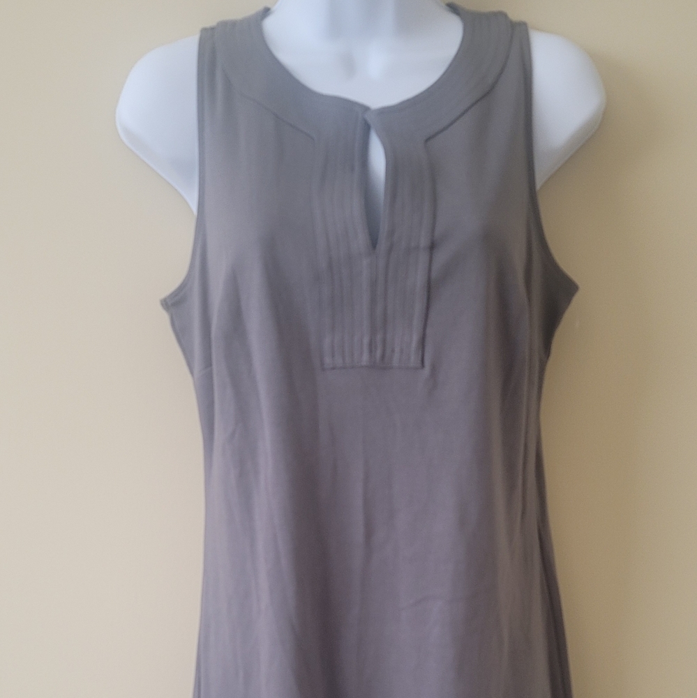 NWT New York & Company Gray Tank Cotton Sleeveless Dress Size S